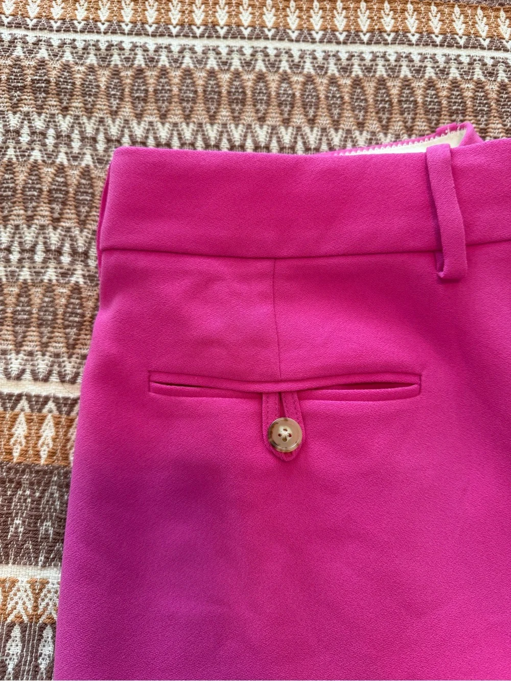 J.Crew Relaxed Drapey Crepe Trouser — Tall, Soft Azalea